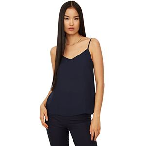 Trendyol Dam normal passform bodycon rund hals vävd blus, mörk marinblå, 40, Mörk marinblå, 66 SE Trendyol Dam normal passform bodycon rund hals vävd blus, mörk marinblå, 40, Mörk marinblå, 66 SE
