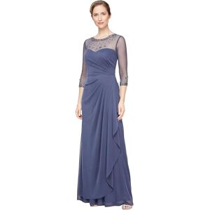 Alex Evenings dam lång linje illusion sweetheart neck dress (petite and regular) klänning för speciella tillfällen, Violett klänning, 40 SE Liten Alex Evenings dam lång linje illusion sweetheart neck dress (petite and regular) klänning för speciella tillfällen, Violett klänning, 40 SE Liten