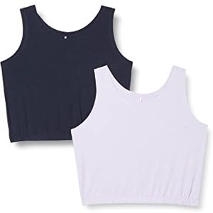 NAME IT NKFDANIELA beskuren tank Top 2P, Mörk safir/förpackning: w purple heather, 122/128 cm NAME IT NKFDANIELA beskuren tank Top 2P, Mörk safir/förpackning: w purple heather, 122/128 cm