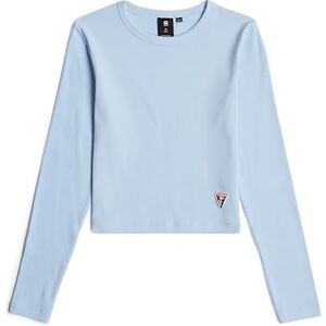 G-STAR t-shirt ls slim crop, Blå (Siali Blue D25840-01-7165), 14 År G-STAR t-shirt ls slim crop, Blå (Siali Blue D25840-01-7165), 14 År