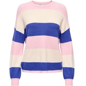 ONLY Onlatia L/S randig tröja KNT Noos, Ljusrosa, XS ONLY Onlatia L/S randig tröja KNT Noos, Ljusrosa, XS
