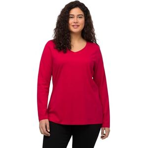 Ulla Popken dam långärmad t-shirt långärmad tröja, röd, 46/48/L Ulla Popken dam långärmad t-shirt långärmad tröja, röd, 46/48/L