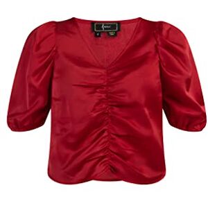 faina Dam draperad topp 19526461, röd, XS, röd, XS faina Dam draperad topp 19526461, röd, XS, röd, XS