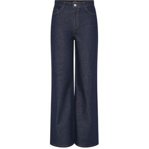 PIECES dam Pcselma Hw Wide Rinse Noos Bc breda jeans, Mörkblå denim, 28W x 32L PIECES dam Pcselma Hw Wide Rinse Noos Bc breda jeans, Mörkblå denim, 28W x 32L