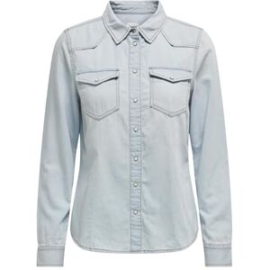 ONLY Onlalexa L/S DNM skjorta Fs Noos blus, Ljusblå denim, XS ONLY Onlalexa L/S DNM skjorta Fs Noos blus, Ljusblå denim, XS