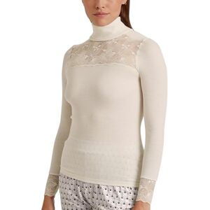 CALIDA Silkeslen ull glam T-shirt för kvinnor, Charm Cream, 36-38 CALIDA Silkeslen ull glam T-shirt för kvinnor, Charm Cream, 36-38