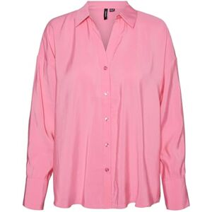 VERO MODA dam Vmqueeny Ls oversize skjorta WVN Ga Noos långärmad tröja, Rosa kosmos, M VERO MODA dam Vmqueeny Ls oversize skjorta WVN Ga Noos långärmad tröja, Rosa kosmos, M