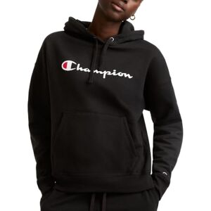 Champion Women's Powerblend Relaxed Hoodie, Screen Print Script, Black-Y08113, Small Champion Women's Powerblend Relaxed Hoodie, Screen Print Script, Black-Y08113, Small