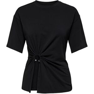 ONLY Onlcleo S/S O-Neck Top JRS, svart, M ONLY Onlcleo S/S O-Neck Top JRS, svart, M