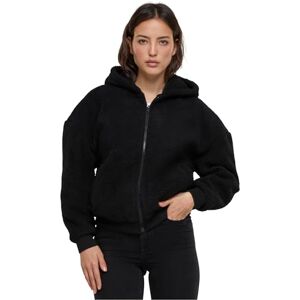 Urban Classics Dam huvtröja dam överdimensionerad sherpa zip hoodie svart M, svart, M Urban Classics Dam huvtröja dam överdimensionerad sherpa zip hoodie svart M, svart, M