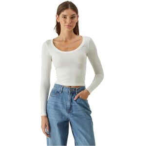 Urban Classics Ladies Organic Rib Jersey Wide Neck Långärmad, VIT, 3XL Urban Classics Ladies Organic Rib Jersey Wide Neck Långärmad, VIT, 3XL