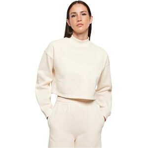 Urban Classics Damer cropped oversized sweat high neck crew, Vit, M Urban Classics Damer cropped oversized sweat high neck crew, Vit, M