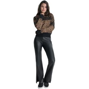DKNY Dolman ärm tiger tryck tröja tröja, Svart/truffle, M DKNY Dolman ärm tiger tryck tröja tröja, Svart/truffle, M