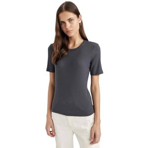 DeFacto damer oversize crop tops – klassisk baströja för kvinnor – bekväm oversize skjorta för kvinnor, Antracit, XL DeFacto damer oversize crop tops – klassisk baströja för kvinnor – bekväm oversize skjorta för kvinnor, Antracit, XL