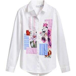 Desigual CAM_Blommor Mimmi T-shirt för kvinnor, Vit, L Desigual CAM_Blommor Mimmi T-shirt för kvinnor, Vit, L