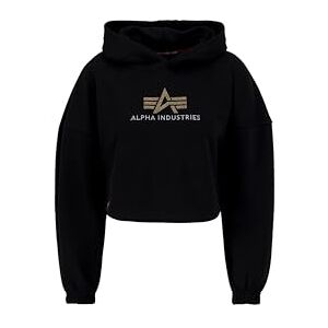 Alpha Industries Crystal COS Hoody Hoodie för damer Black Alpha Industries Crystal COS Hoody Hoodie för damer Black