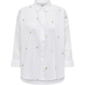 ONLY Onlnew Lina Grace Ls Emb Shirt Noos WVN, Ljus vit, XXS ONLY Onlnew Lina Grace Ls Emb Shirt Noos WVN, Ljus vit, XXS