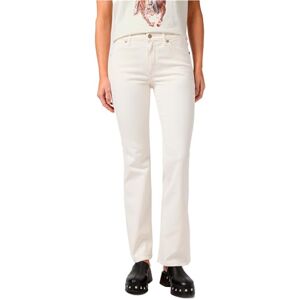 Wrangler damjeans Mid Rise Boot, Bootcut Fit, Bootcut ben, Bärkbar vit, 33W x 32L Wrangler damjeans Mid Rise Boot, Bootcut Fit, Bootcut ben, Bärkbar vit, 33W x 32L