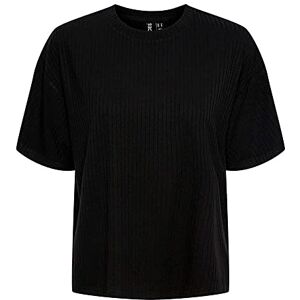PIECES Dam Pckylie Ss oversized Tee Noos T-shirt, svart, XS PIECES Dam Pckylie Ss oversized Tee Noos T-shirt, svart, XS