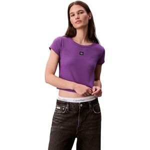 Calvin jeans dam A- vävd etikett 2 x 2 ribbad baby t-shirt LV047C200G t-shirts, lila (mokey Shadow), XL, Lila (mokey Shadow), XL Calvin jeans dam A- vävd etikett 2 x 2 ribbad baby t-shirt LV047C200G t-shirts, lila (mokey Shadow), XL, Lila (mokey Shadow), XL