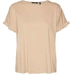 VERO MODA Dam Vmdana Ss O-Neck Top JRS T-shirt, Irländsk grädde, S VERO MODA Dam Vmdana Ss O-Neck Top JRS T-shirt, Irländsk grädde, S