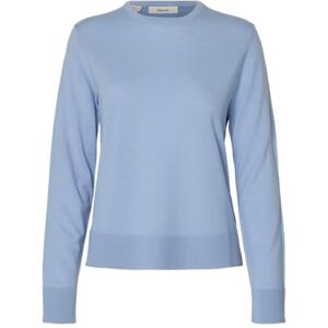 SELECTED WOMEN SELECTED Kvinnor Slfthea Ls Knit Merino O-Neck Noos, Kashmirblå, L SELECTED WOMEN SELECTED Kvinnor Slfthea Ls Knit Merino O-Neck Noos, Kashmirblå, L