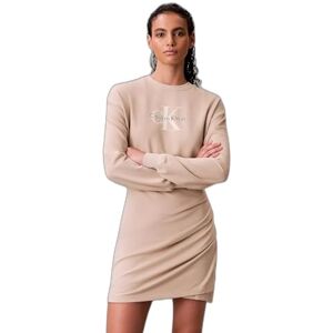Calvin dam LS MONOLOGO Terry Crew Fashion D LV047E224G klänningar, brun (Silvermoss), M, Brun (Silvermoss), M Calvin dam LS MONOLOGO Terry Crew Fashion D LV047E224G klänningar, brun (Silvermoss), M, Brun (Silvermoss), M