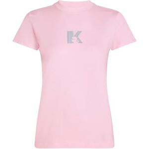 KARL LAGERFELD JEANS dam smal kortärmad K logo t-shirt t-shirt, rosa, L KARL LAGERFELD JEANS dam smal kortärmad K logo t-shirt t-shirt, rosa, L