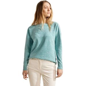 Cecil Långärmad tröja för kvinnor, ribbad, Frostad Aqua Blue Melange, L Cecil Långärmad tröja för kvinnor, ribbad, Frostad Aqua Blue Melange, L