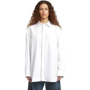 G-STAR Oversized Zip Poplin LS Shirt Wmn T-shirt, vit (vit D27992-e079-110), M dam, Vit (White D27992-e079-110), M G-STAR Oversized Zip Poplin LS Shirt Wmn T-shirt, vit (vit D27992-e079-110), M dam, Vit (White D27992-e079-110), M