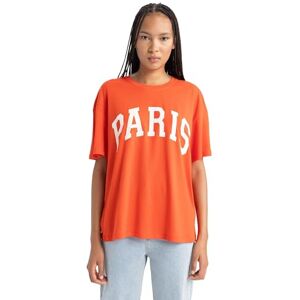 DeFacto dam-t-shirt – klassisk basic oversize skjorta för kvinnor – bekväm t-shirt för kvinnor, röd, M DeFacto dam-t-shirt – klassisk basic oversize skjorta för kvinnor – bekväm t-shirt för kvinnor, röd, M