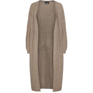 PIECES Damer Pcmaggy Ls Long Knit cardigan Noos Bc kofta, taupe grå, M PIECES Damer Pcmaggy Ls Long Knit cardigan Noos Bc kofta, taupe grå, M