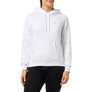 Tommy Jeans dam TJW REG S FLAG HOODIE DW0DW19958YBR001 pullover huvtröja, vit (vit), XXS, Vit (vit), XXS Tommy Jeans dam TJW REG S FLAG HOODIE DW0DW19958YBR001 pullover huvtröja, vit (vit), XXS, Vit (vit), XXS