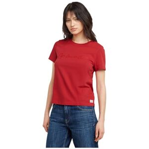G-STAR RAW G-Script Shiny Regular Tee, Röd (baron D25064-a870-1828), XS G-STAR RAW G-Script Shiny Regular Tee, Röd (baron D25064-a870-1828), XS