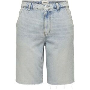 ONLY Onlruth Mw Loose Long DNM-shorts Dot, Mellanblå denim, M ONLY Onlruth Mw Loose Long DNM-shorts Dot, Mellanblå denim, M