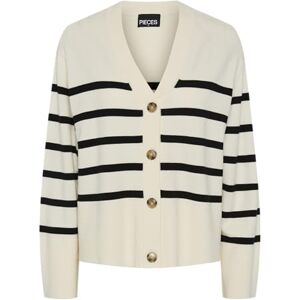 PIECES Pcsia Ls cardigan Noos Bc, Vit, M PIECES Pcsia Ls cardigan Noos Bc, Vit, M