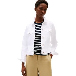 Tommy Hilfiger DNM SLIM JACKA VIT WW0WW44374, Vit, 44, Vit (Th Optic White), 70 Tommy Hilfiger DNM SLIM JACKA VIT WW0WW44374, Vit, 44, Vit (Th Optic White), 70