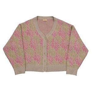 BALOU Dam mjuk blommig tjock överdimensionerad stickad cardigan smart vardagskläder höst vinter damer stickade kläder UK 14 ros, Rosa, 40 BALOU Dam mjuk blommig tjock överdimensionerad stickad cardigan smart vardagskläder höst vinter damer stickade kläder UK 14 ros, Rosa, 40