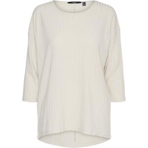 VERO MODA VMBRITT 3/4 TOP GA JRS Boo, havregryn/detalj: melerad, S VERO MODA VMBRITT 3/4 TOP GA JRS Boo, havregryn/detalj: melerad, S