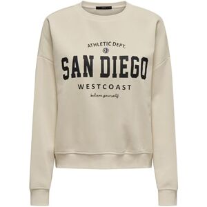 ONLY Onlsweat L/S Crew Oversize State SWT, Björk, XS ONLY Onlsweat L/S Crew Oversize State SWT, Björk, XS