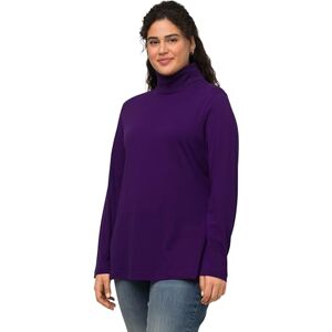 Ulla Popken Basic-shirtrolli T-shirt för kvinnor, Djuplila, 54-56 Ulla Popken Basic-shirtrolli T-shirt för kvinnor, Djuplila, 54-56