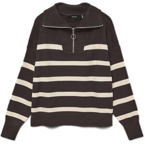VERO MODA Stickad damtröja VMSABA tröja, Choklad tårta, S VERO MODA Stickad damtröja VMSABA tröja, Choklad tårta, S
