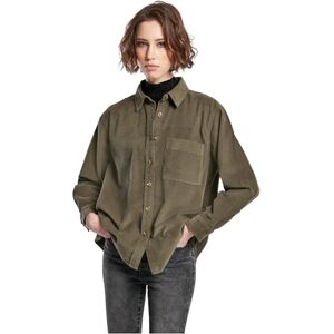 Urban Classics Ladies Corduroy överdimensionerad skjorta, damskjorta, finns i många olika färger, storlekar XS – 5XL, OLIV, 5XL plus size extra tall Urban Classics Ladies Corduroy överdimensionerad skjorta, damskjorta, finns i många olika färger, storlekar XS – 5XL, OLIV, 5XL plus size extra tall