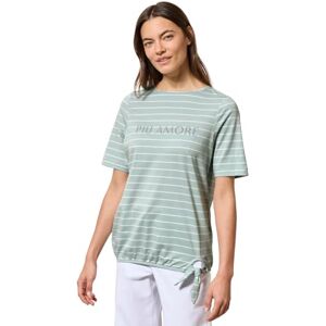 Cecil randig skjorta med Wording, Cool Salvia Green, M Cecil randig skjorta med Wording, Cool Salvia Green, M