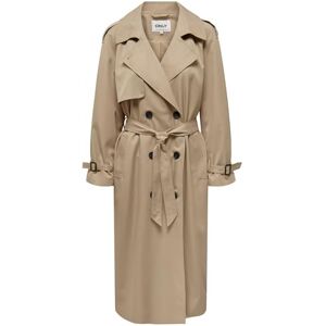 ONLY Damer Onlchloe Double B. OTW Noos trenchcoat, Tannin, XS ONLY Damer Onlchloe Double B. OTW Noos trenchcoat, Tannin, XS