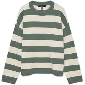 VERO MODA Vmsilje Ls O-hals boxy tröja Noos, Laurelkrans, S VERO MODA Vmsilje Ls O-hals boxy tröja Noos, Laurelkrans, S