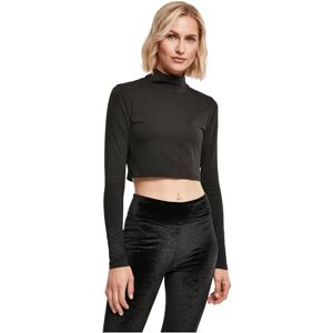 Urban Classics Damer dam ekologisk skuren turtleneck långärmad T-shirt, svart, XL Urban Classics Damer dam ekologisk skuren turtleneck långärmad T-shirt, svart, XL