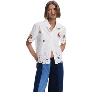 Desigual CAM_afrodite T-shirt för kvinnor, Vit, M Desigual CAM_afrodite T-shirt för kvinnor, Vit, M