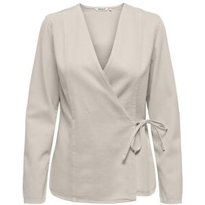 ONLY Endast Onlsilla L/S slips wrap blus Cc PNT, Pimpsten, S ONLY Endast Onlsilla L/S slips wrap blus Cc PNT, Pimpsten, S