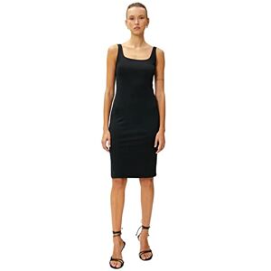 Koton Dam U-hals strappy slitted midi-klänning, Svart (999), L Koton Dam U-hals strappy slitted midi-klänning, Svart (999), L
